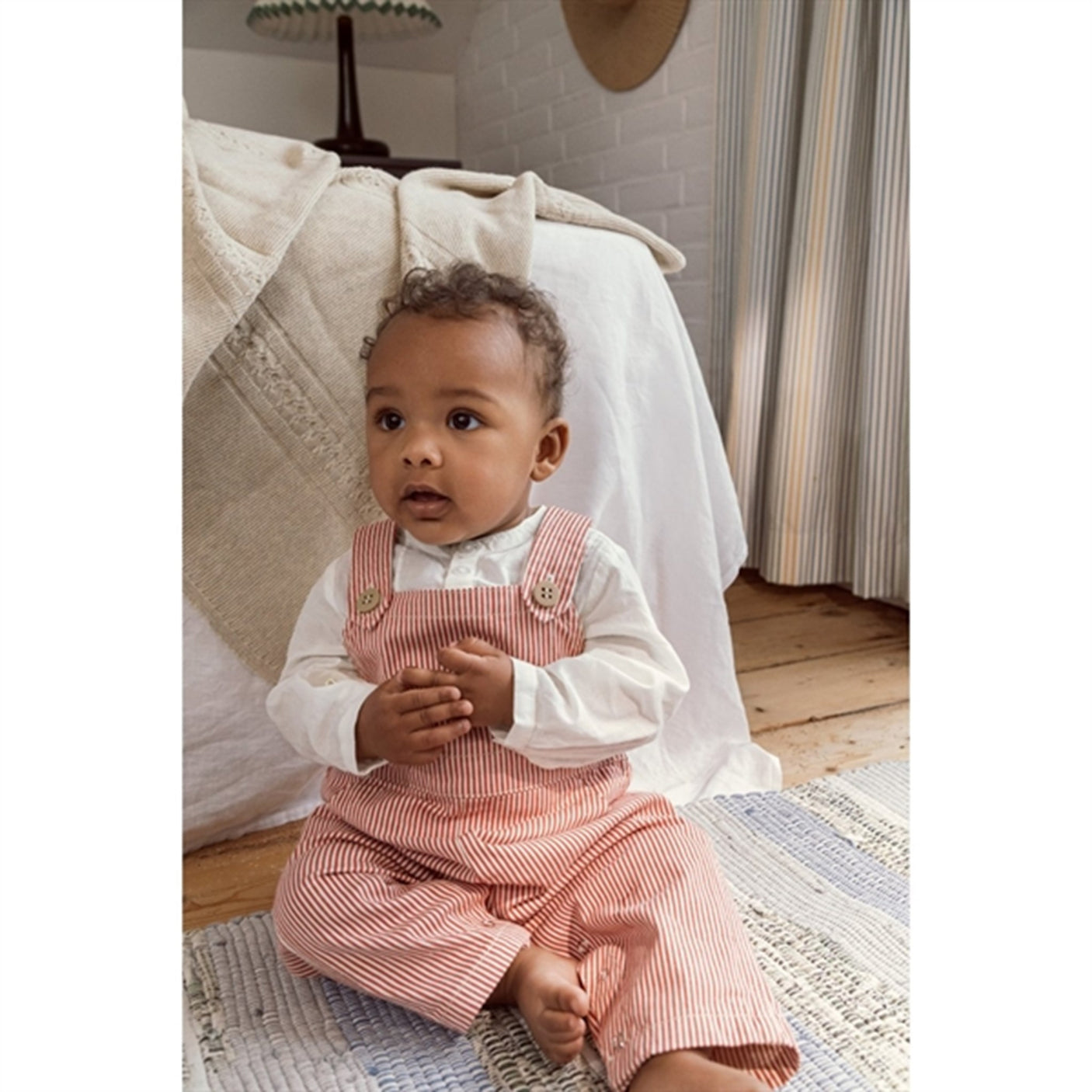 MarMar Red Currant Stripe Ruben Overalls