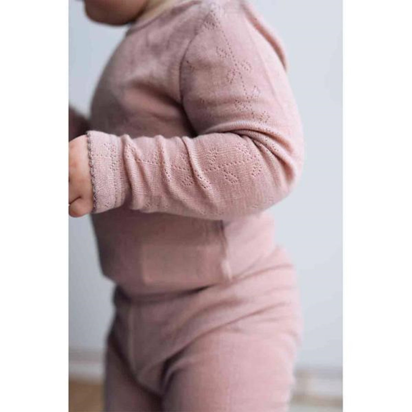 MarMar Wool Pointelle Burnt Rose Leggings