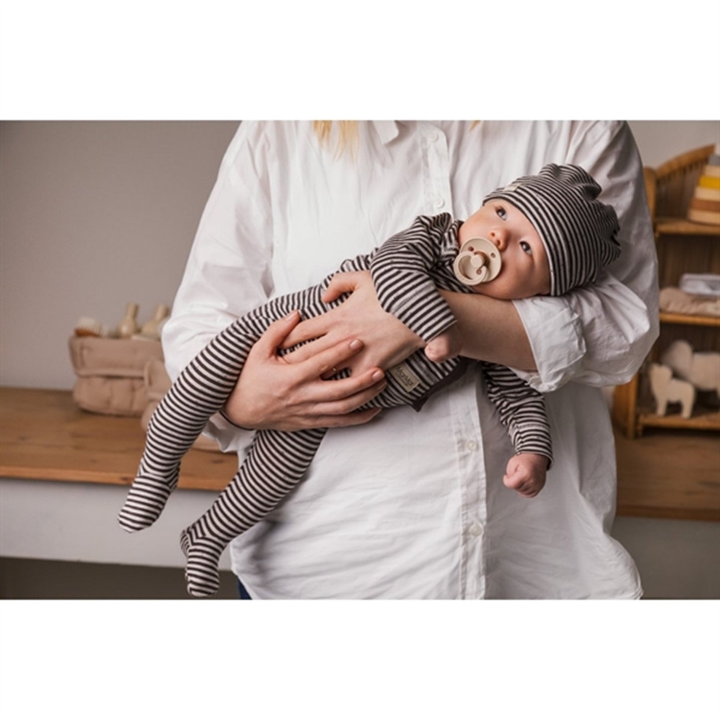 MarMar New Born Deep Choco Stripe Pixa Pants