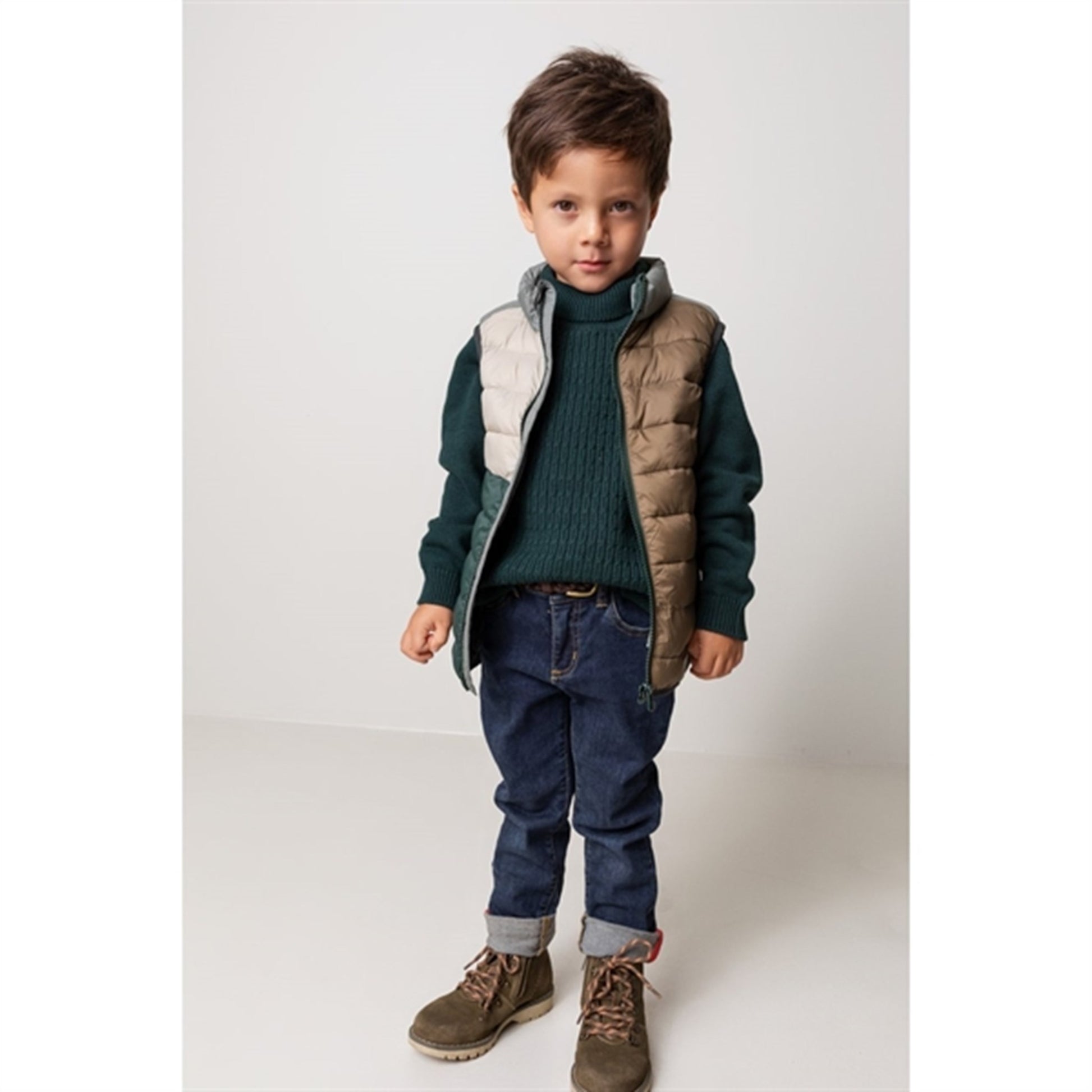 MarMar Orlando Vegan Puffer Down Vest Dark Leaf Blok