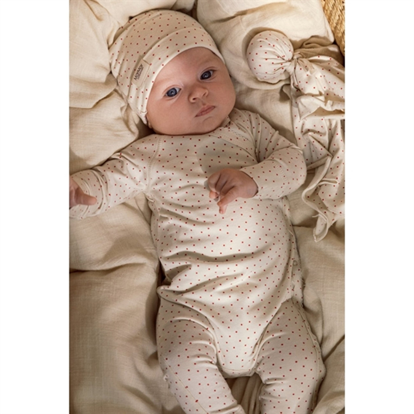 MarMar New Born Red Currant Dot Rula Suit