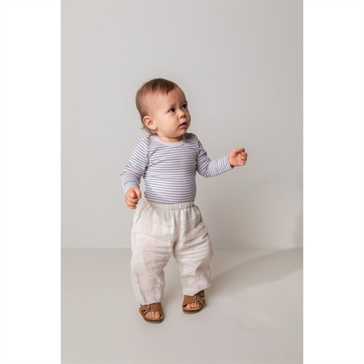 MarMar Modal Rib Space Blue Stripe Plain Body