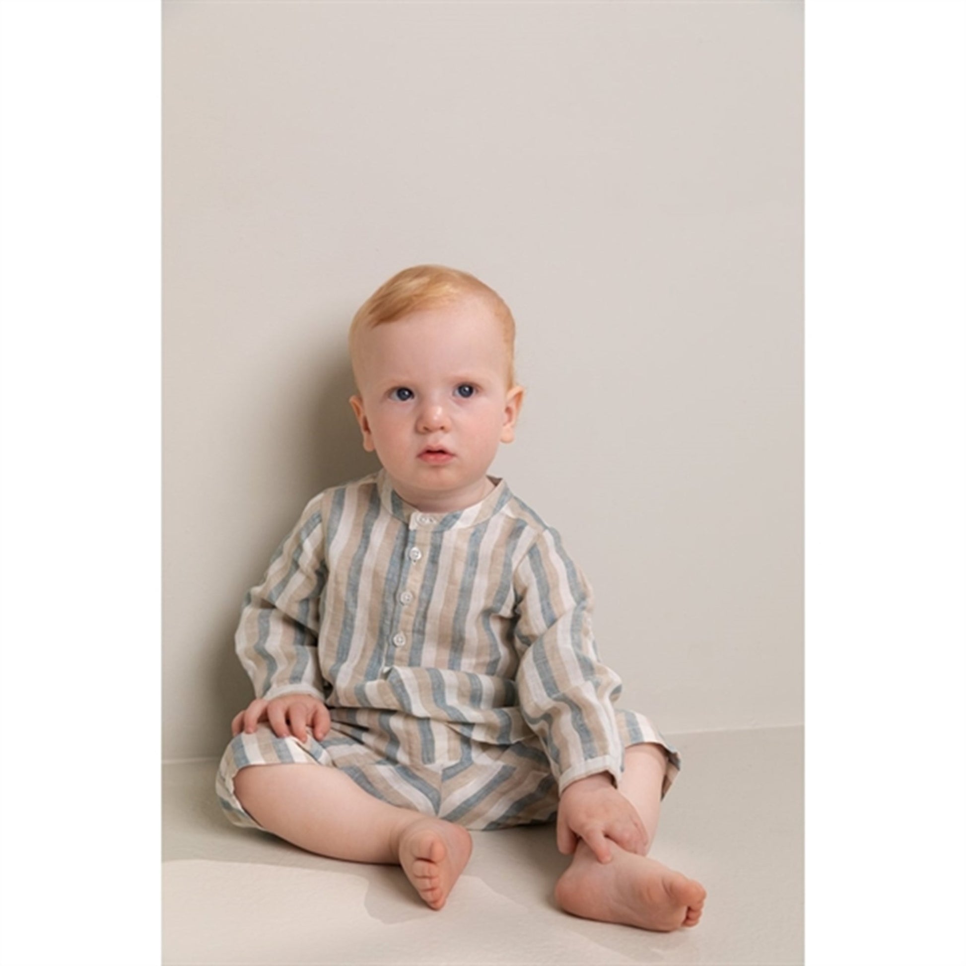 MarMar Dusty Blue Stripe Totoro Shirt