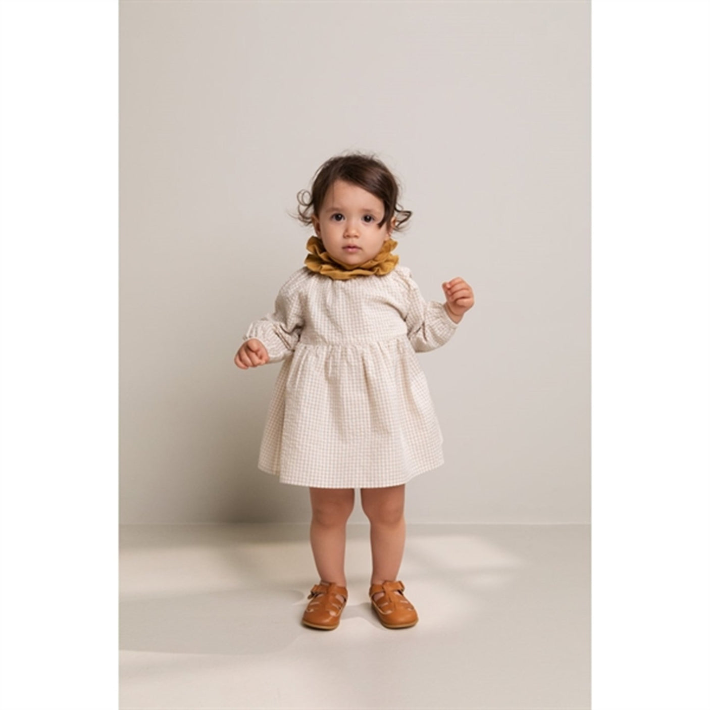 MarMar Grey Sand Gingham Dawson Dress