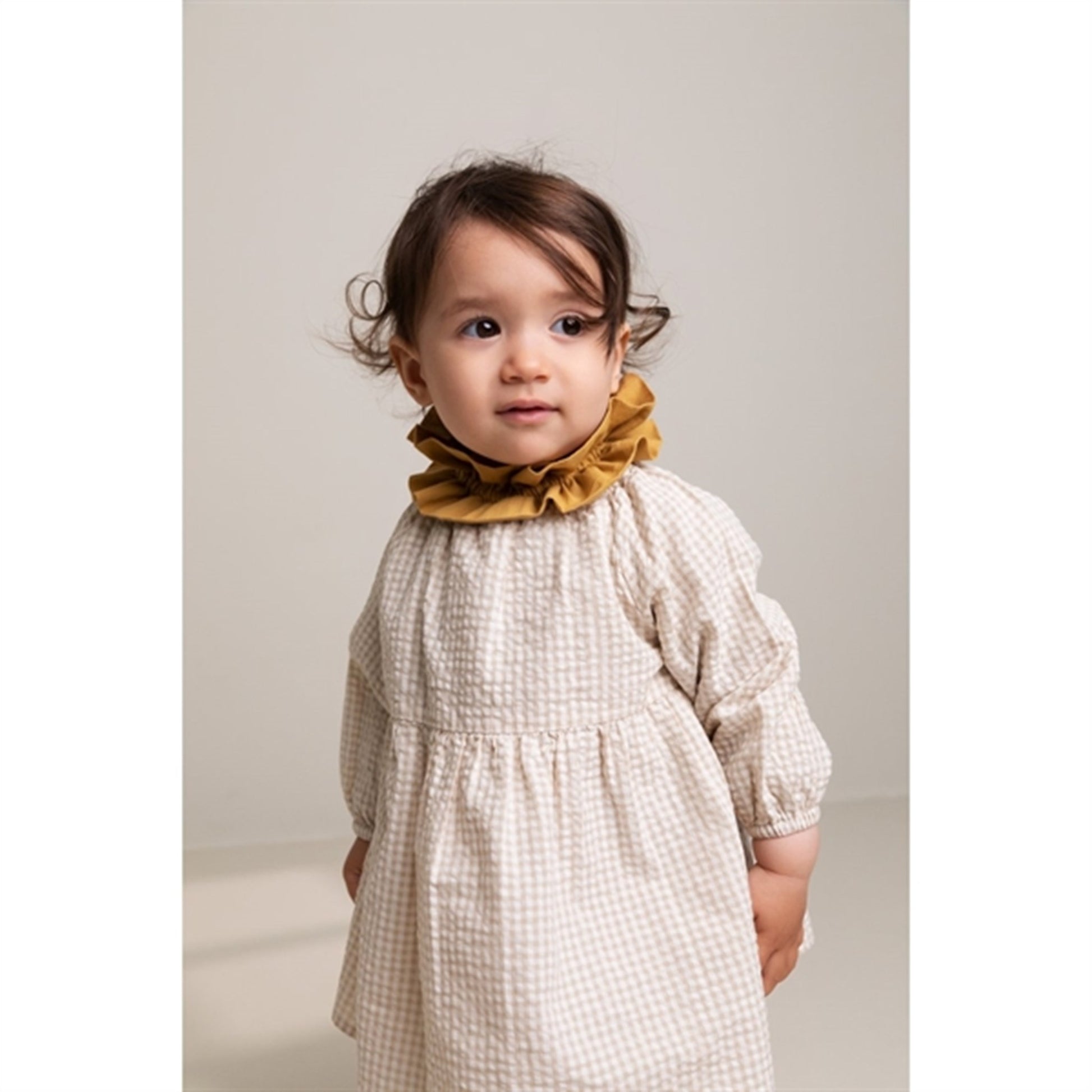 MarMar Grey Sand Gingham Dawson Dress