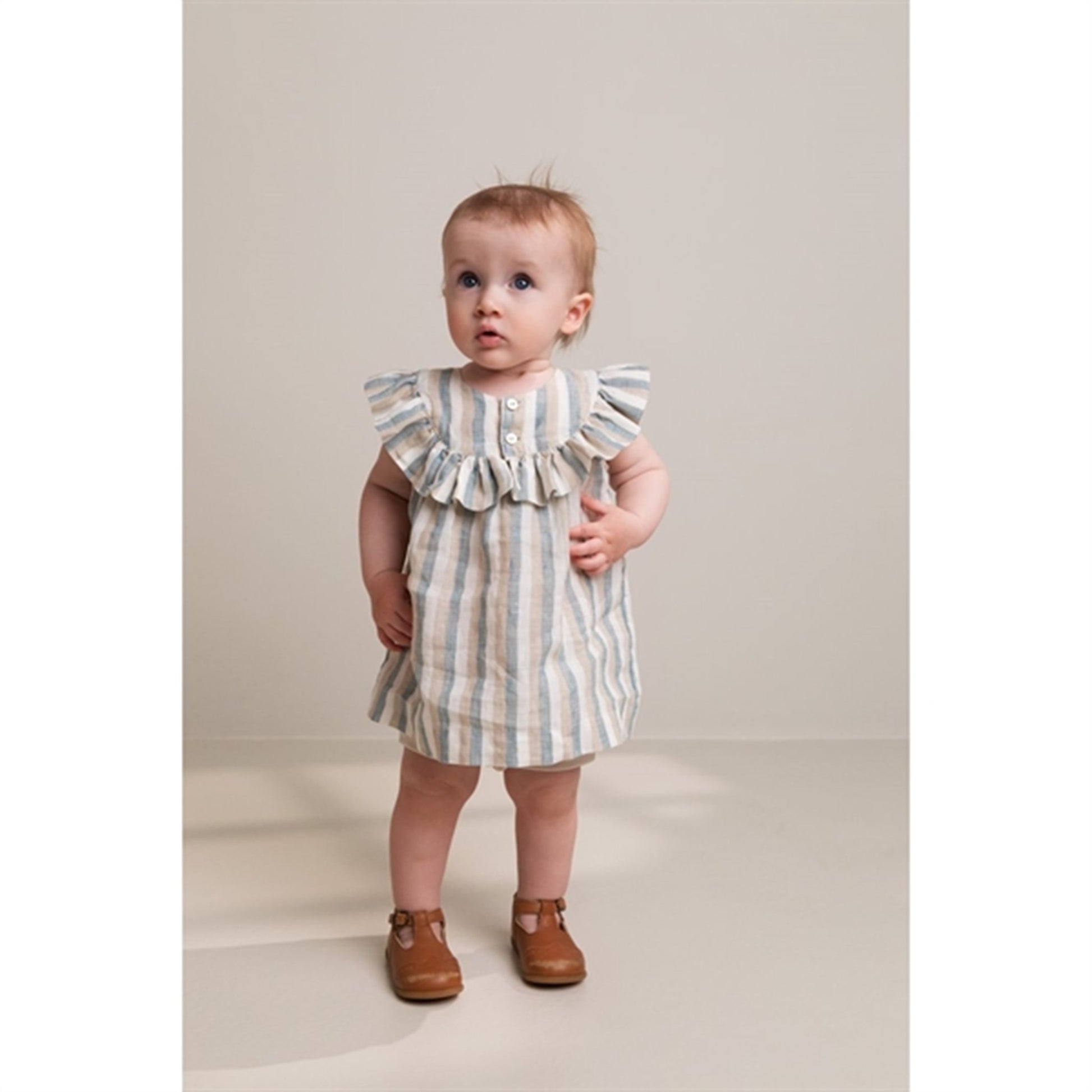 MarMar Dusty Blue Stripe Drussa Dress