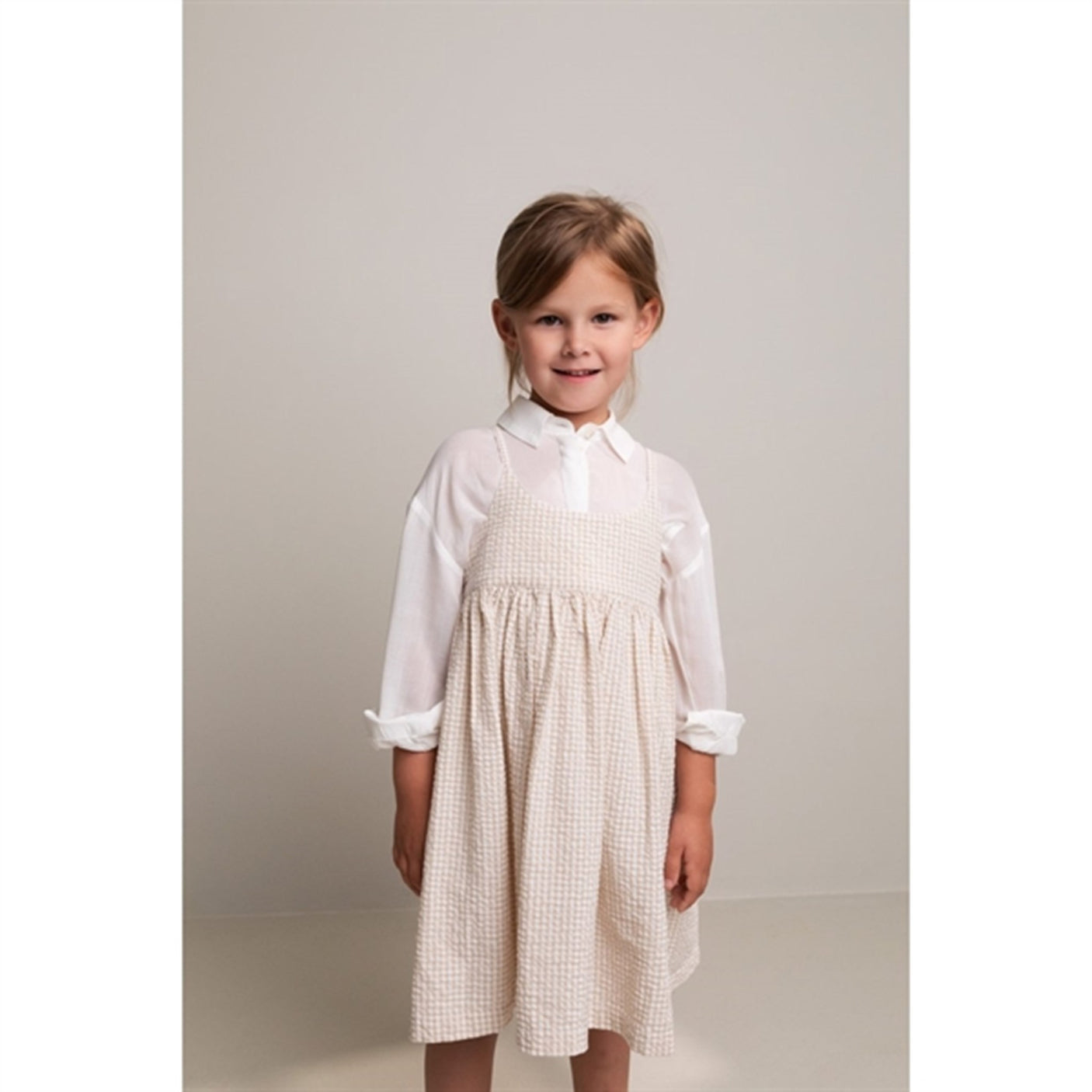 MarMar Grey Sand Gingham Divo Dress