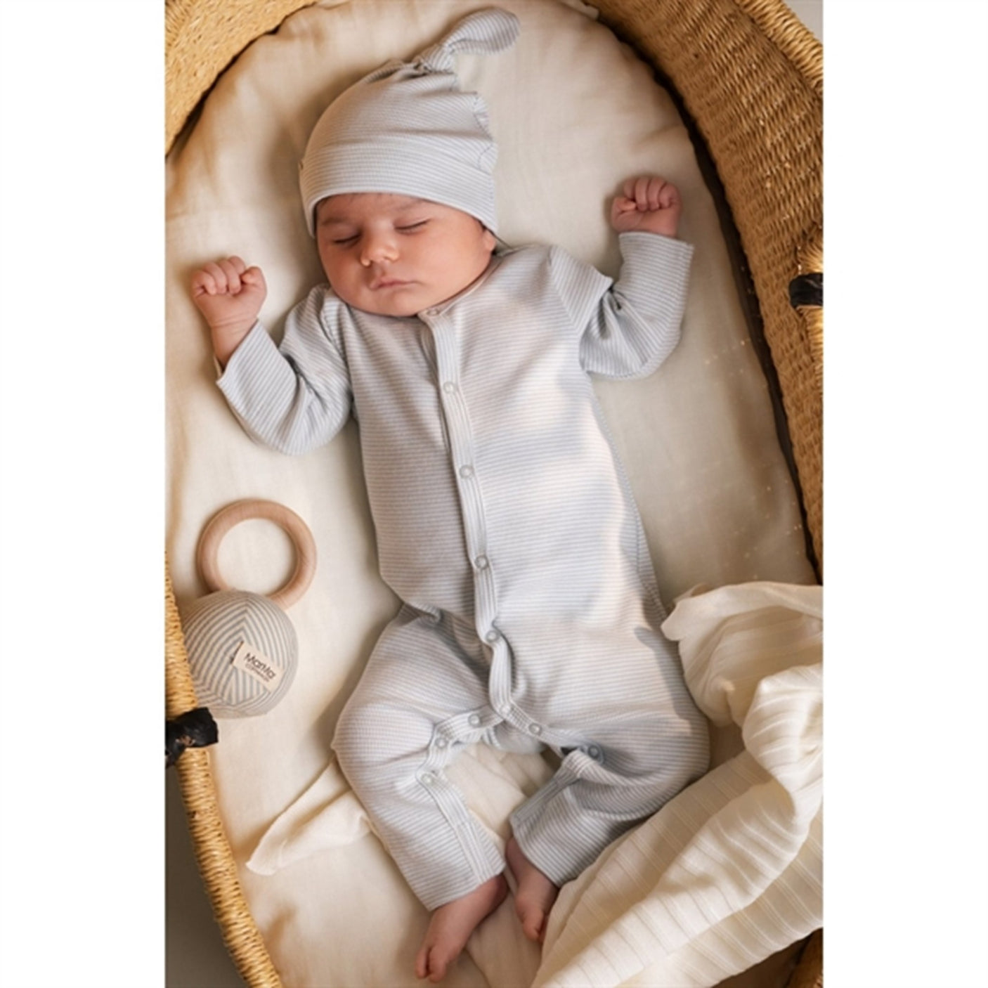 MarMar New Born Modal Fine Rib Fresh Air Stripe Rukana Body