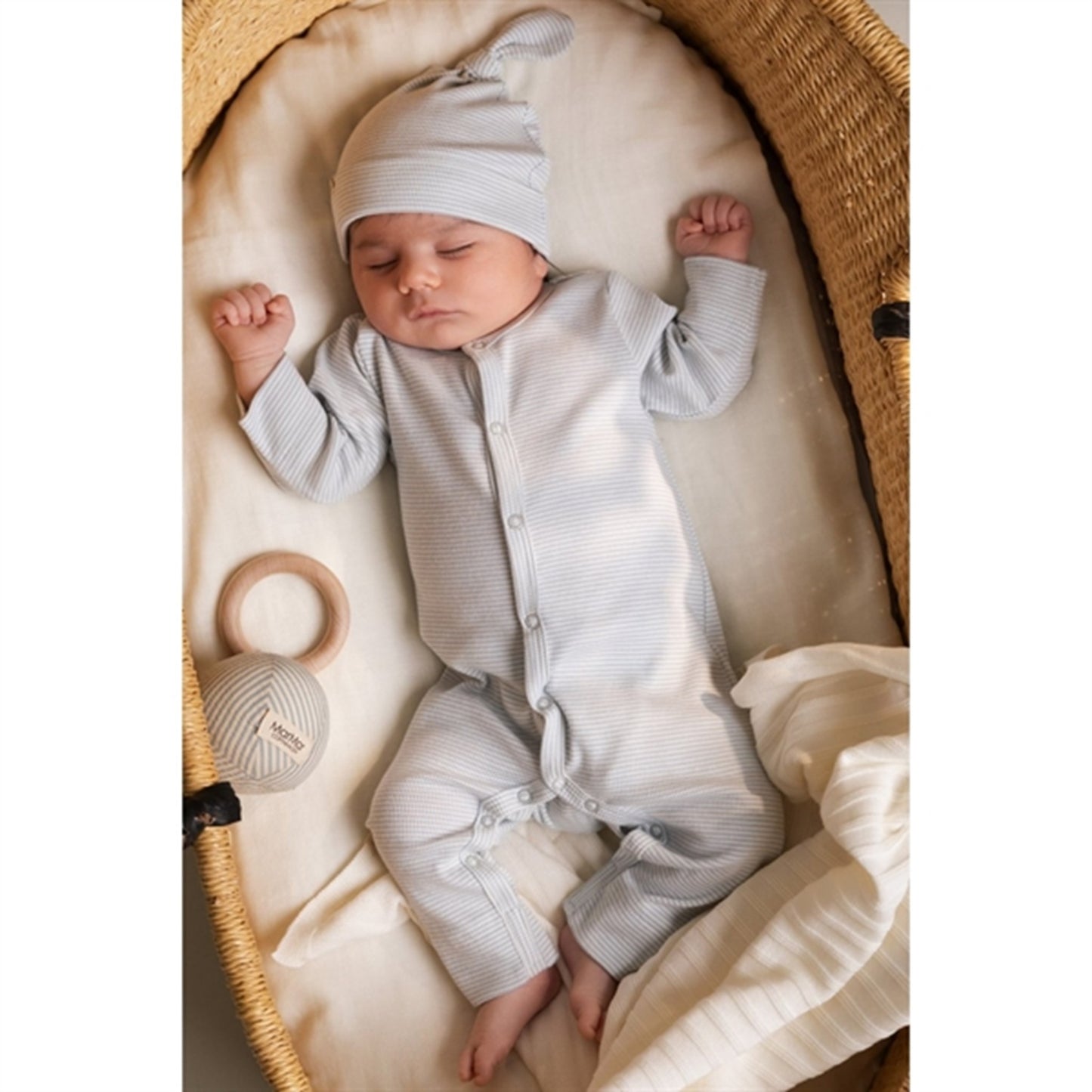 MarMar New Born Modal Fine Rib Fresh Air Stripe Rukana Body