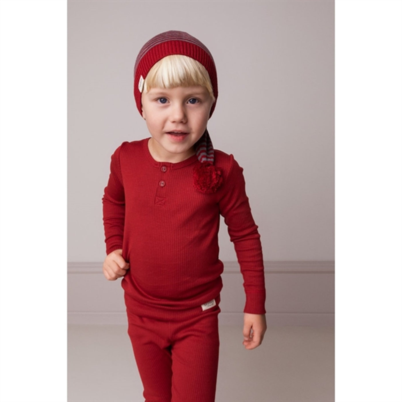 MarMar Modal Hibiscus Red Blouse