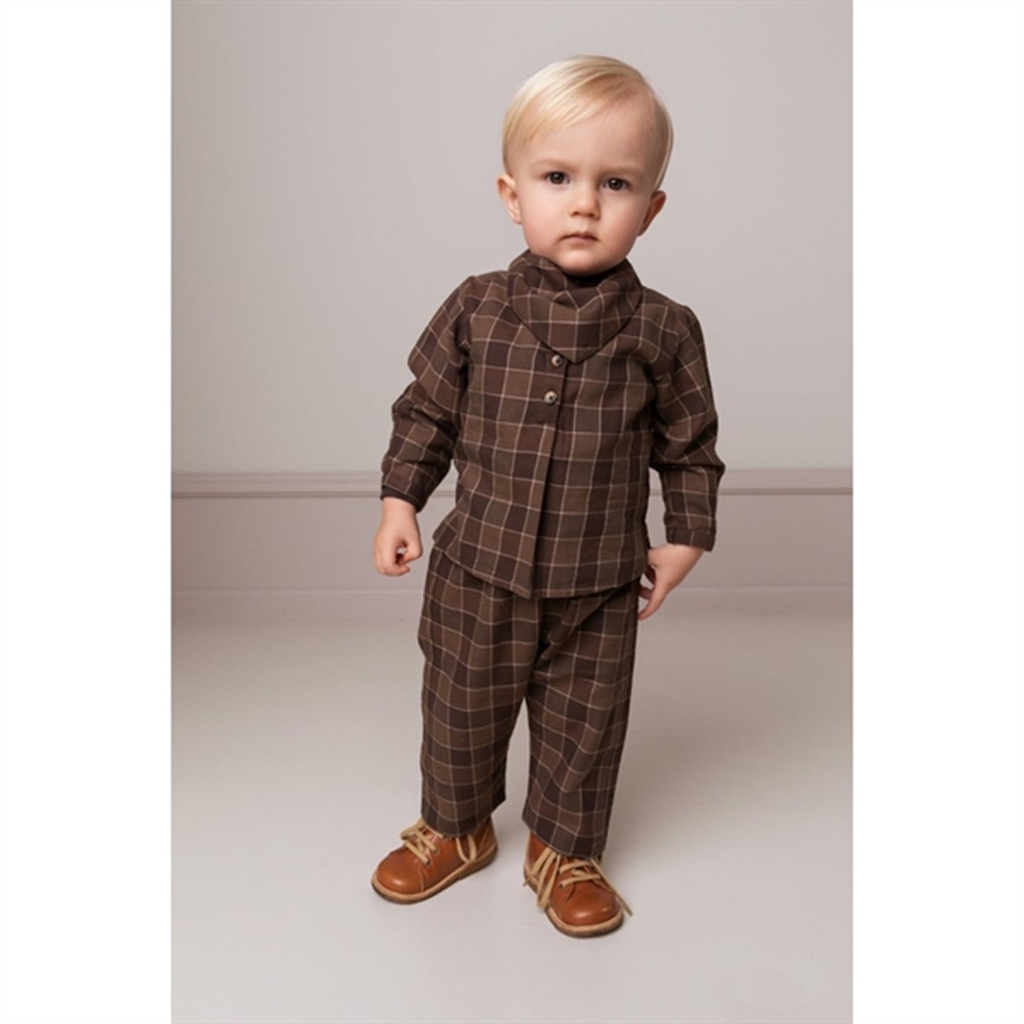 MarMar Autumn Check Totoro Shirt