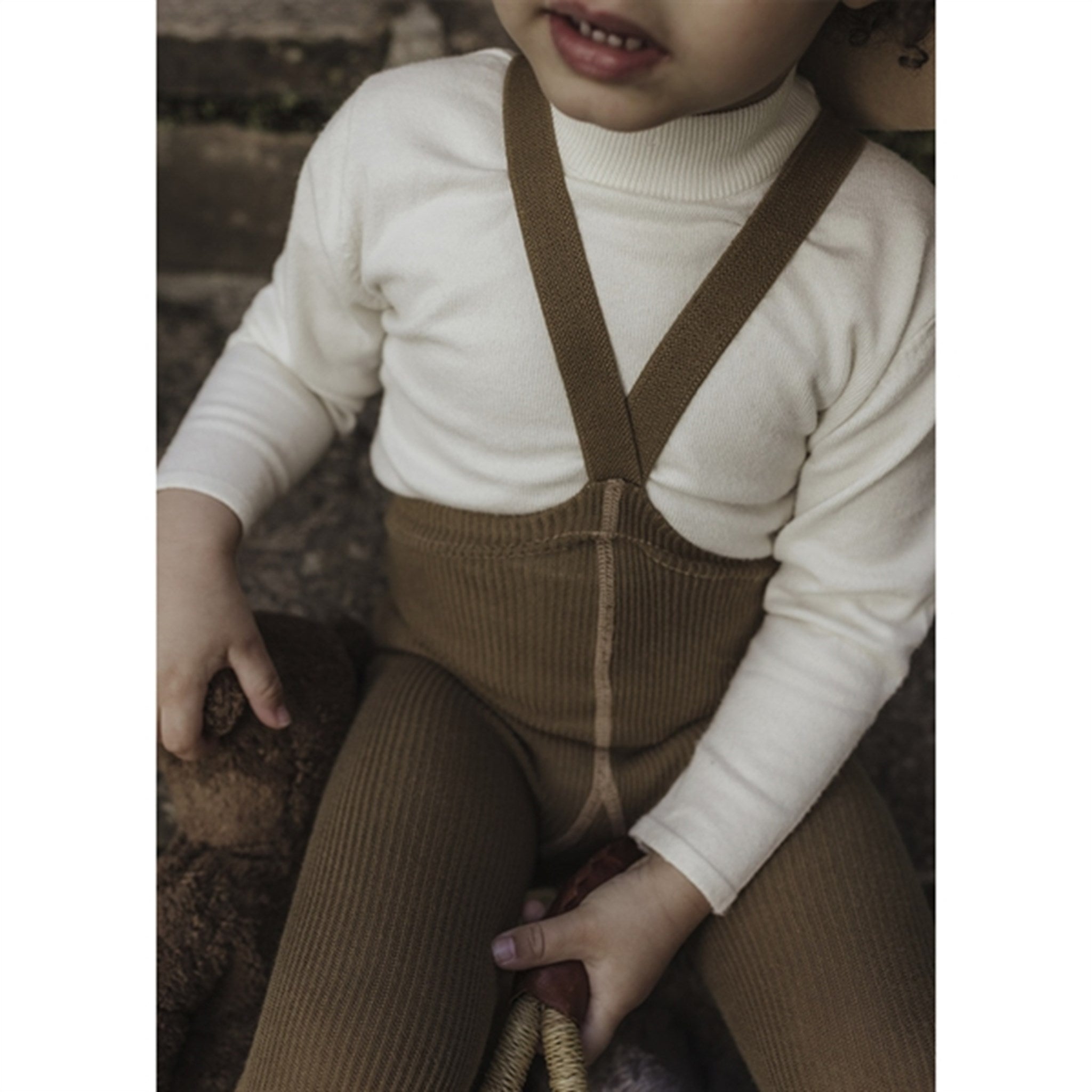 Silly Silas Footed Tights Acorn Brown 5