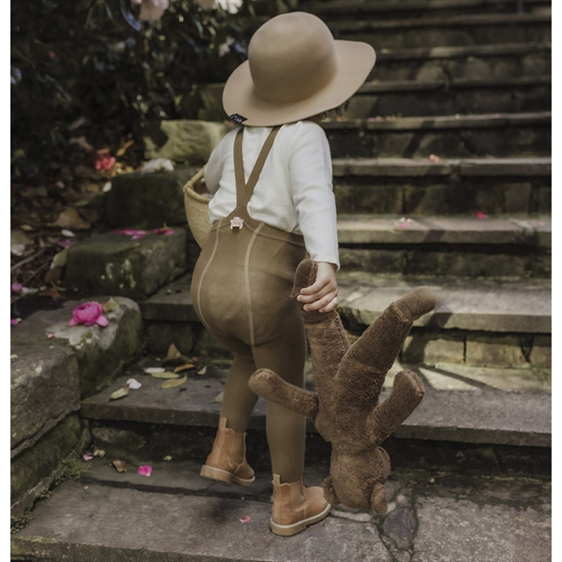 Silly Silas Footed Tights Acorn Brown