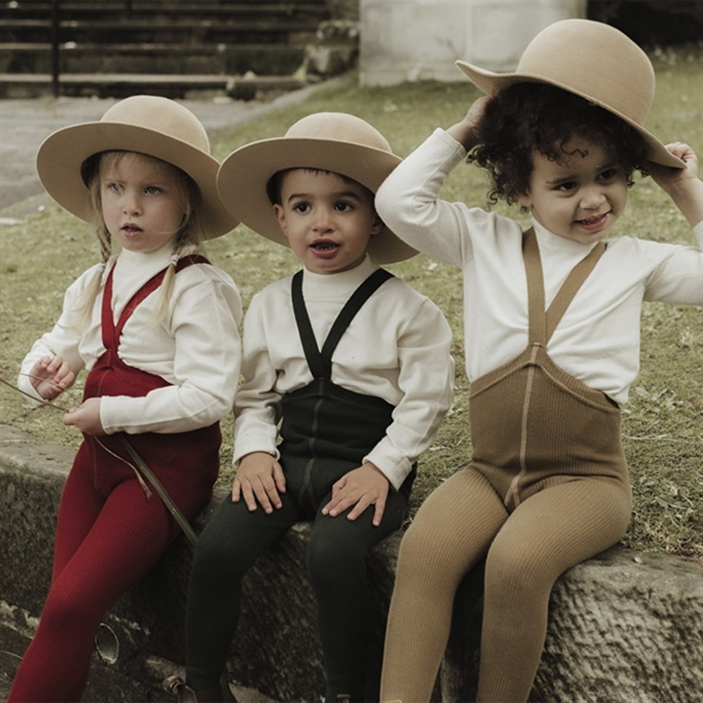 Silly Silas Footed Tights Dark Forest Green