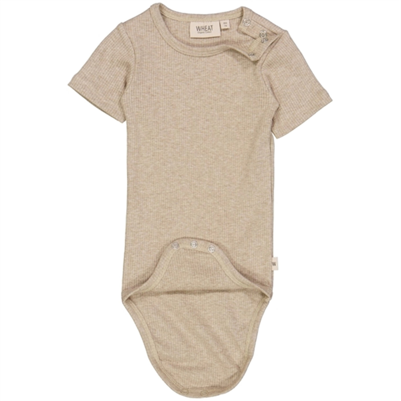 Wheat Cappucciono Melange Rib Plain Body