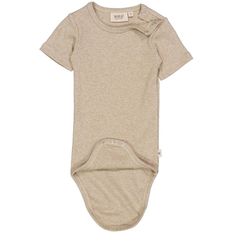 Wheat Cappucciono Melange Rib Plain Body
