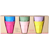 RICE Multicolour Small Melamine Cup 6-pack