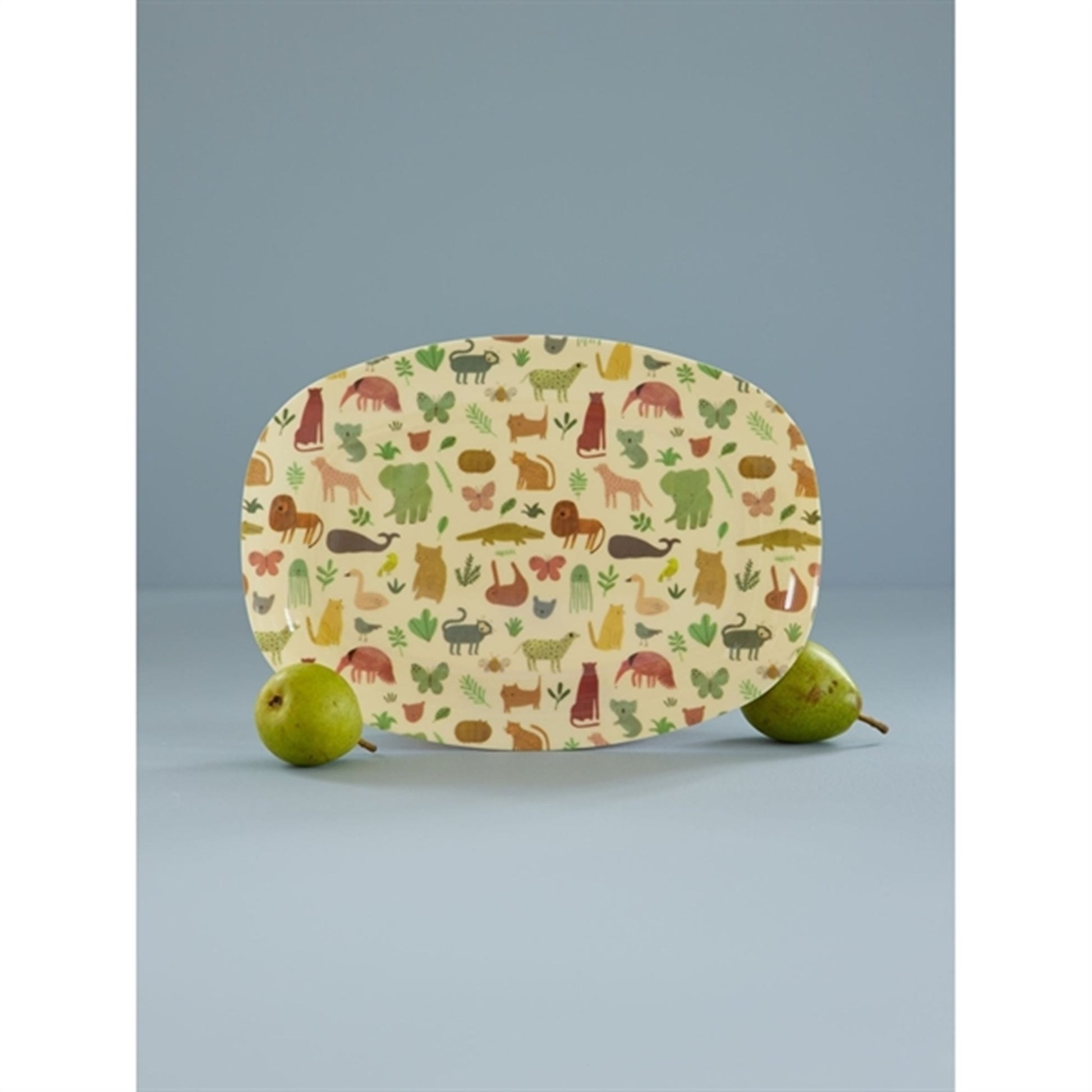 RICE Sweet Jungle Print Melamine Rectangular Plate