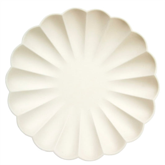 Meri Meri Simply Eco Cream Plates Large
