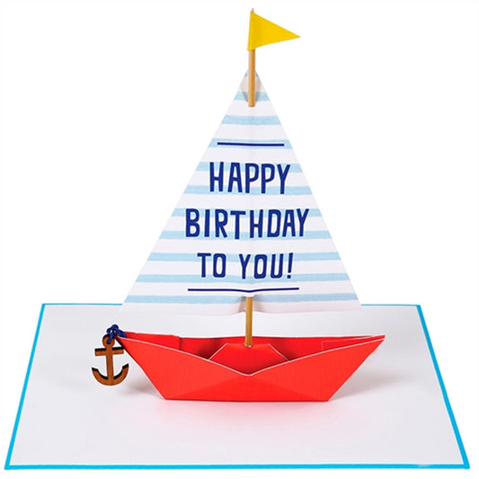 Meri Meri Greeting Card w. Sailing Boat