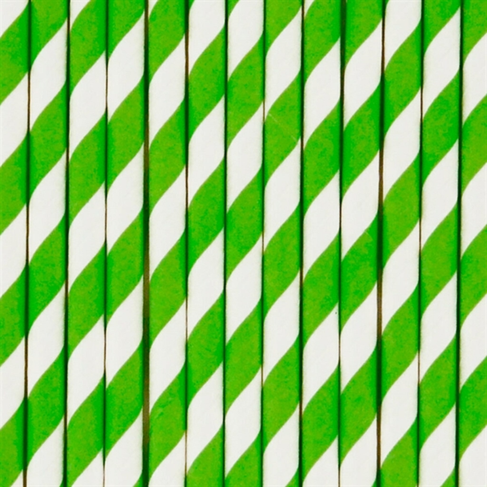 My Little Day Light Green Stripe Straws 8 Pcs