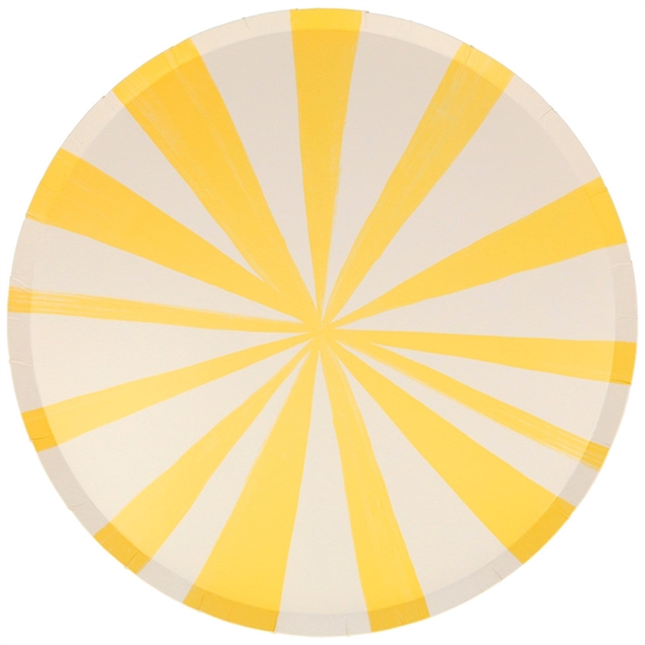 Meri Meri Stripe Yellow Plates Large