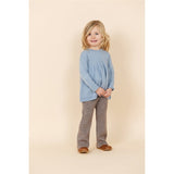Copenhagen Colors Dusty Blue Merino Blouse Pointelle