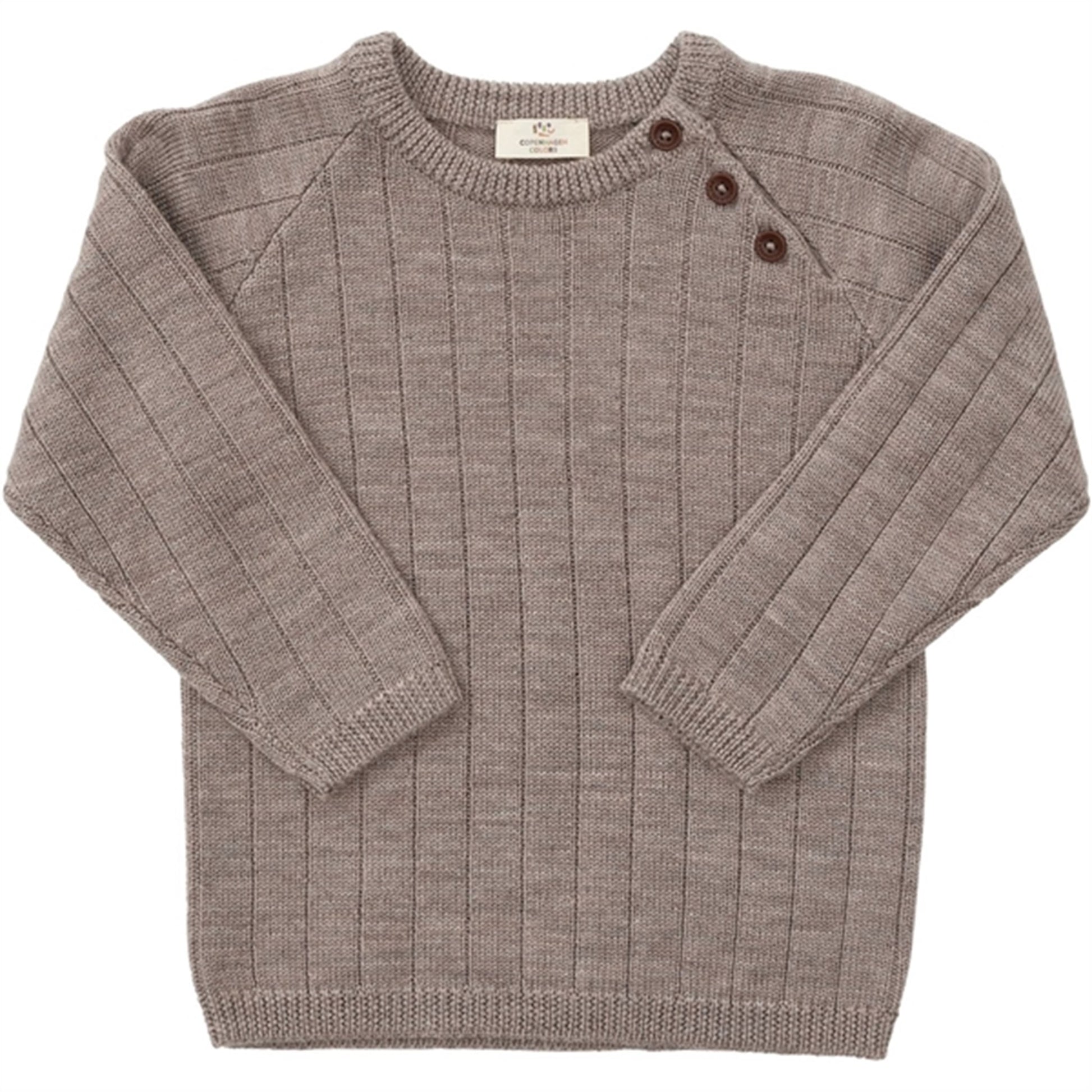 Copenhagen Colors Natural Melange Merino Knitted Blouse