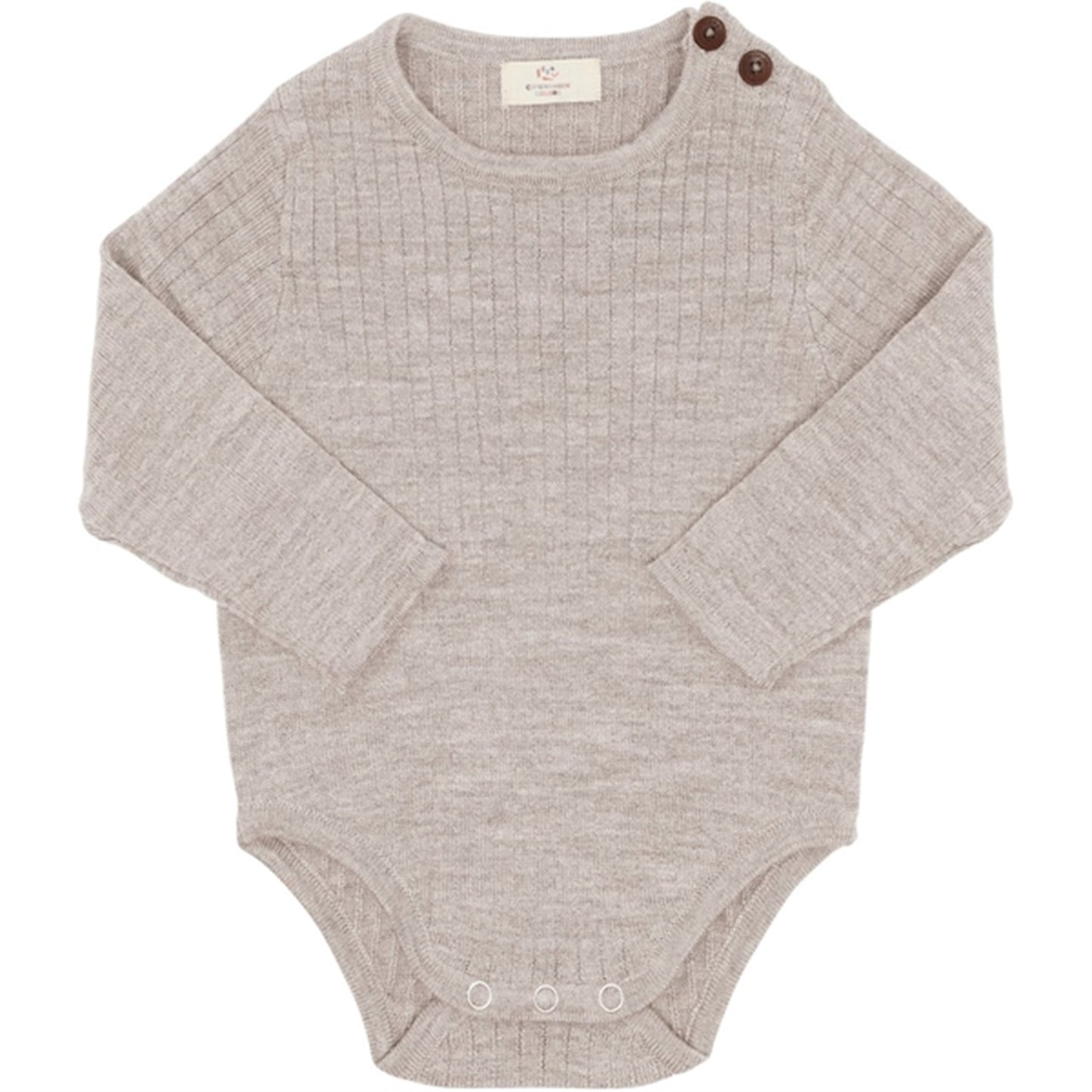 Copenhagen Colors Pale Cream Melange Merino Rib Bodystocking