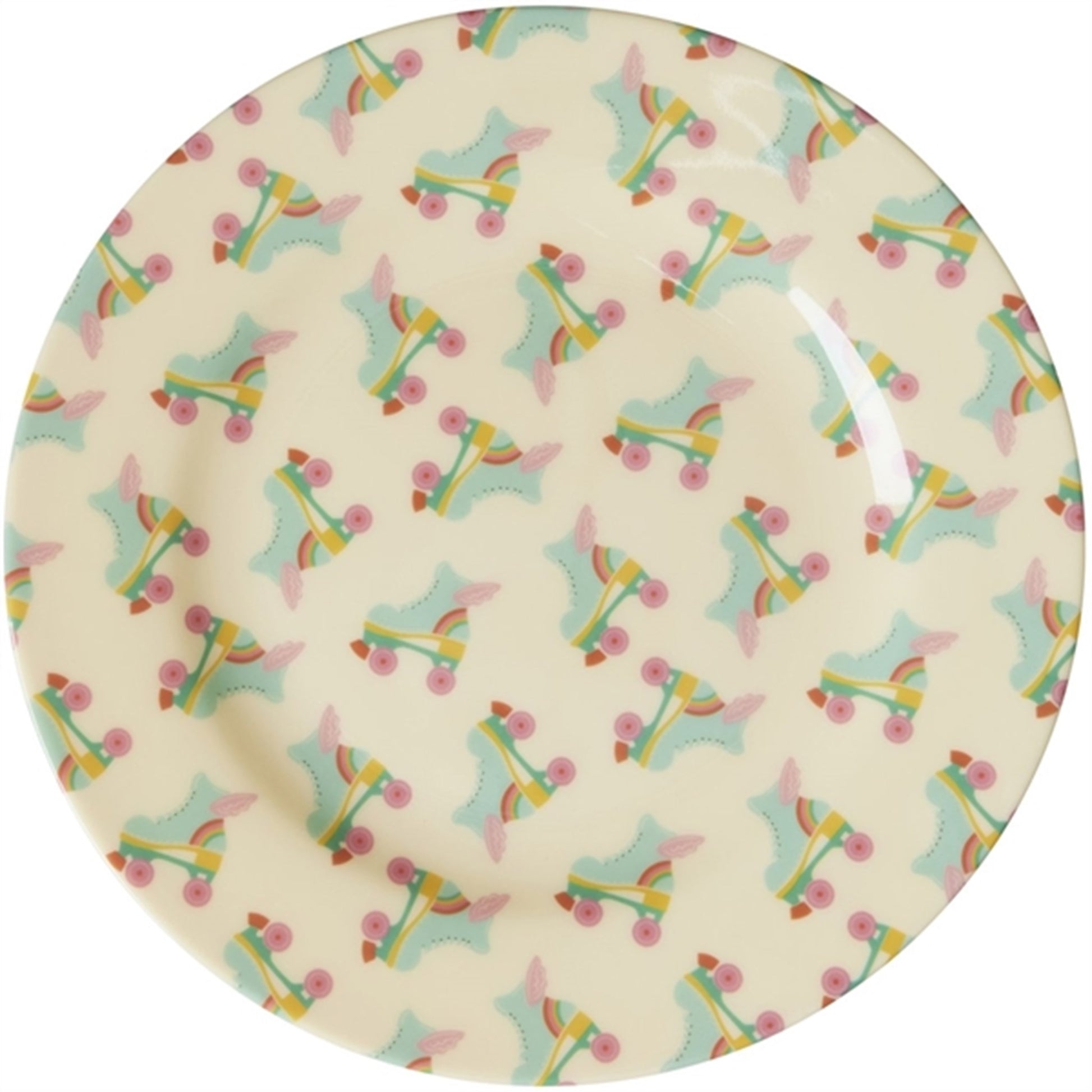 RICE Roller Skate Melamine Side Plate
