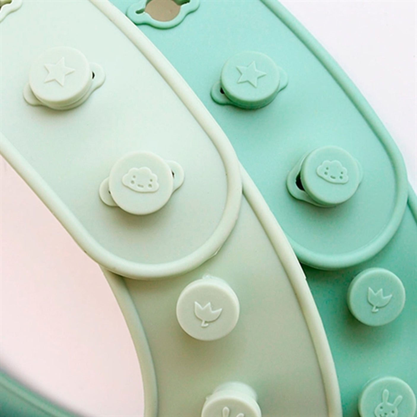 A Little Lovely Company Silicone Bib 2-pack Forest Friends