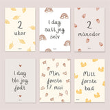 WITHWHITE Milestone Cards 35 Cards Norwegian