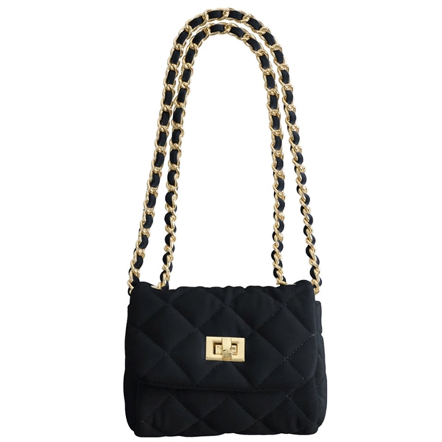 Milledeux Small Velvet Bag Black