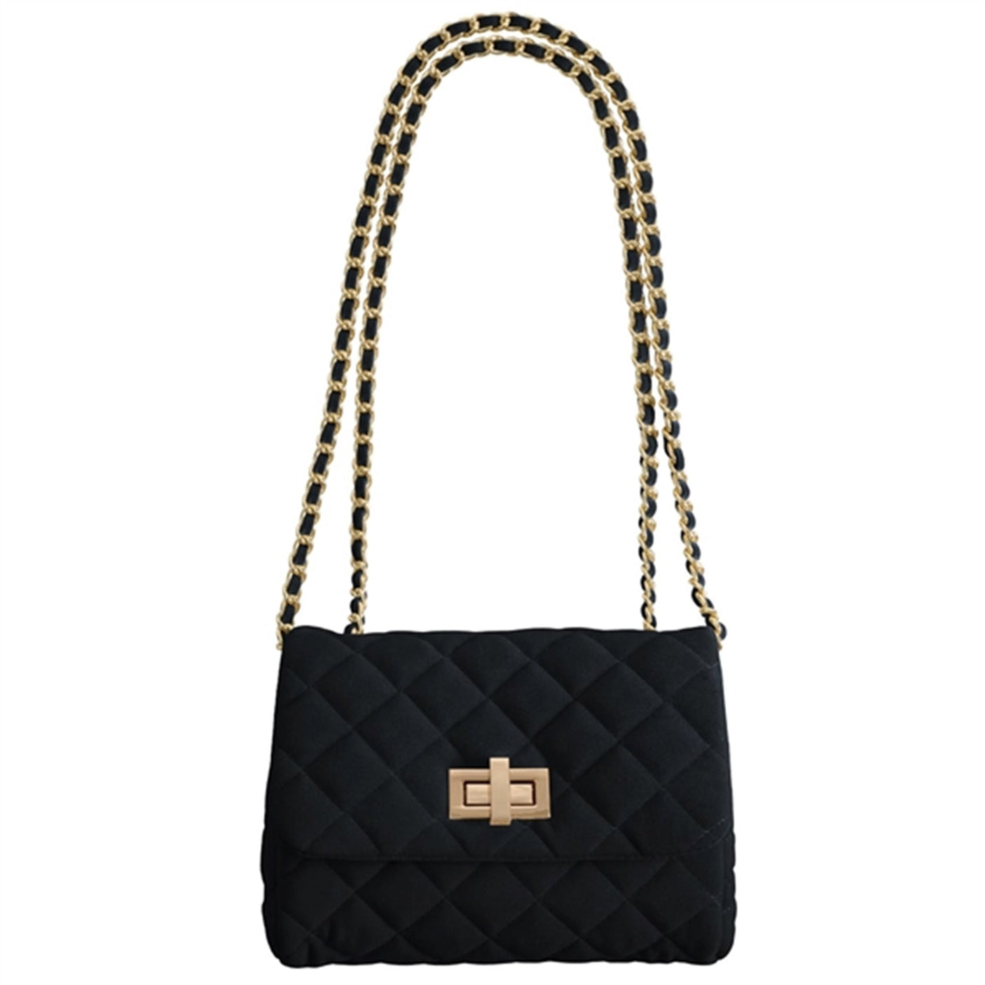 Milledeux Medium Velvet Bag Black