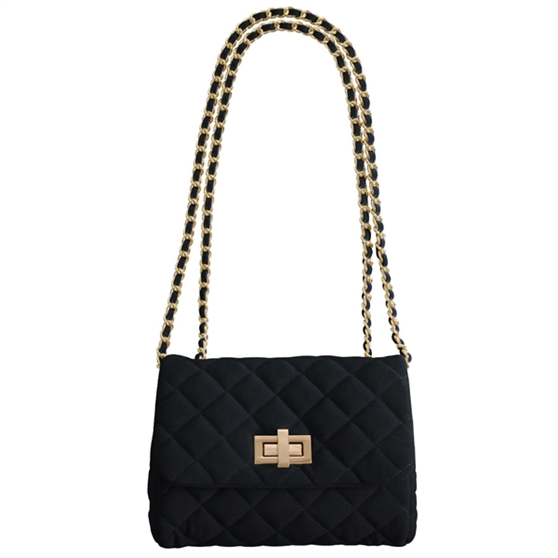 Milledeux Medium Velvet Bag Black