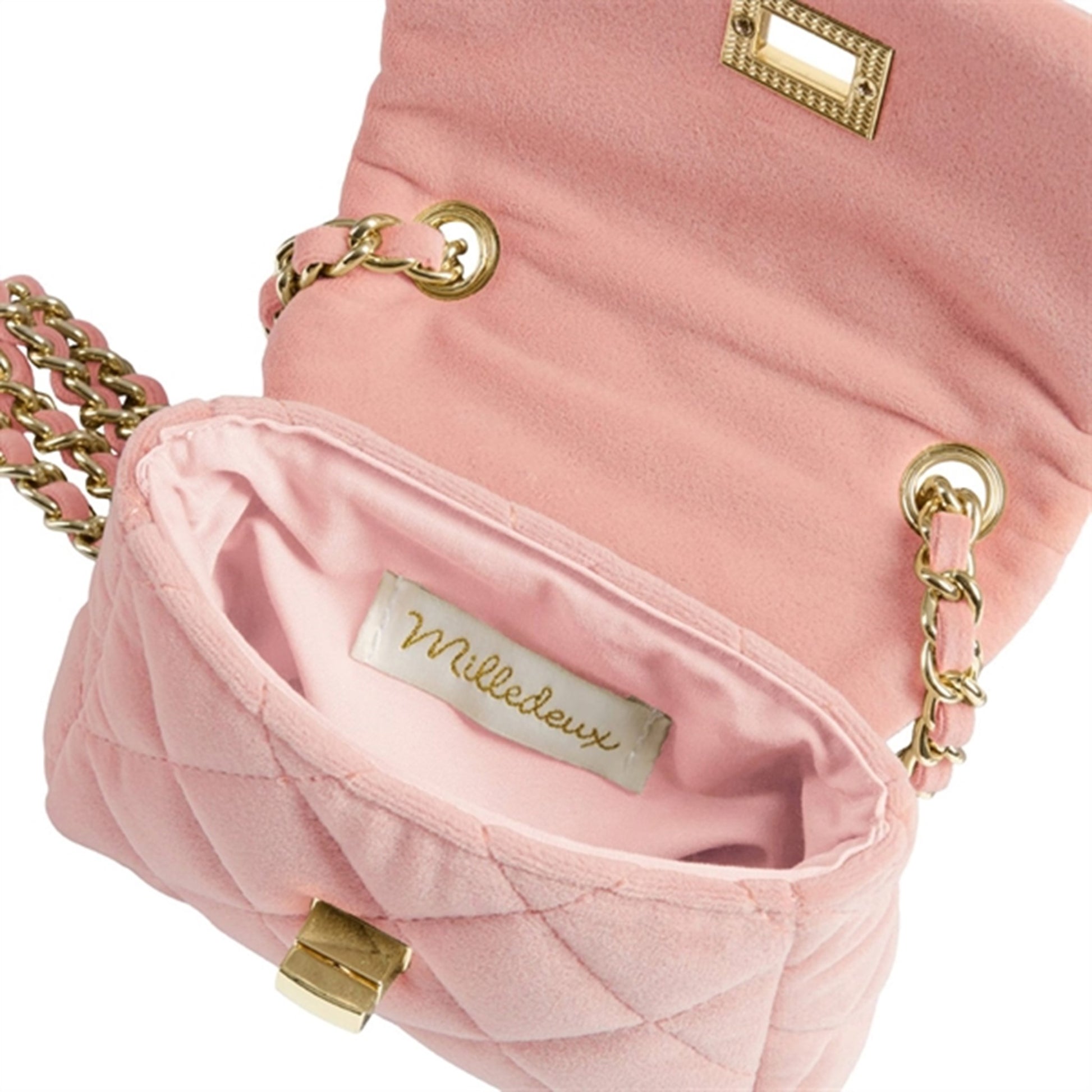 Milledeux Small Velvet Bag Antique Mauve