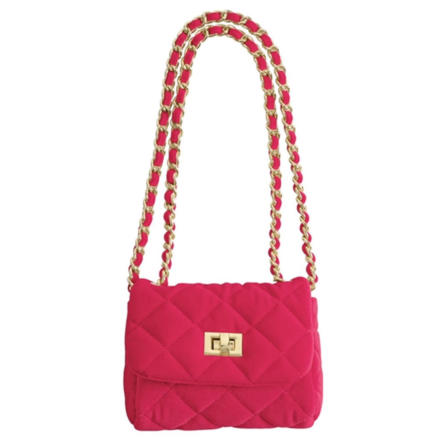 Milledeux Small Velvet Bag Azalea Pink