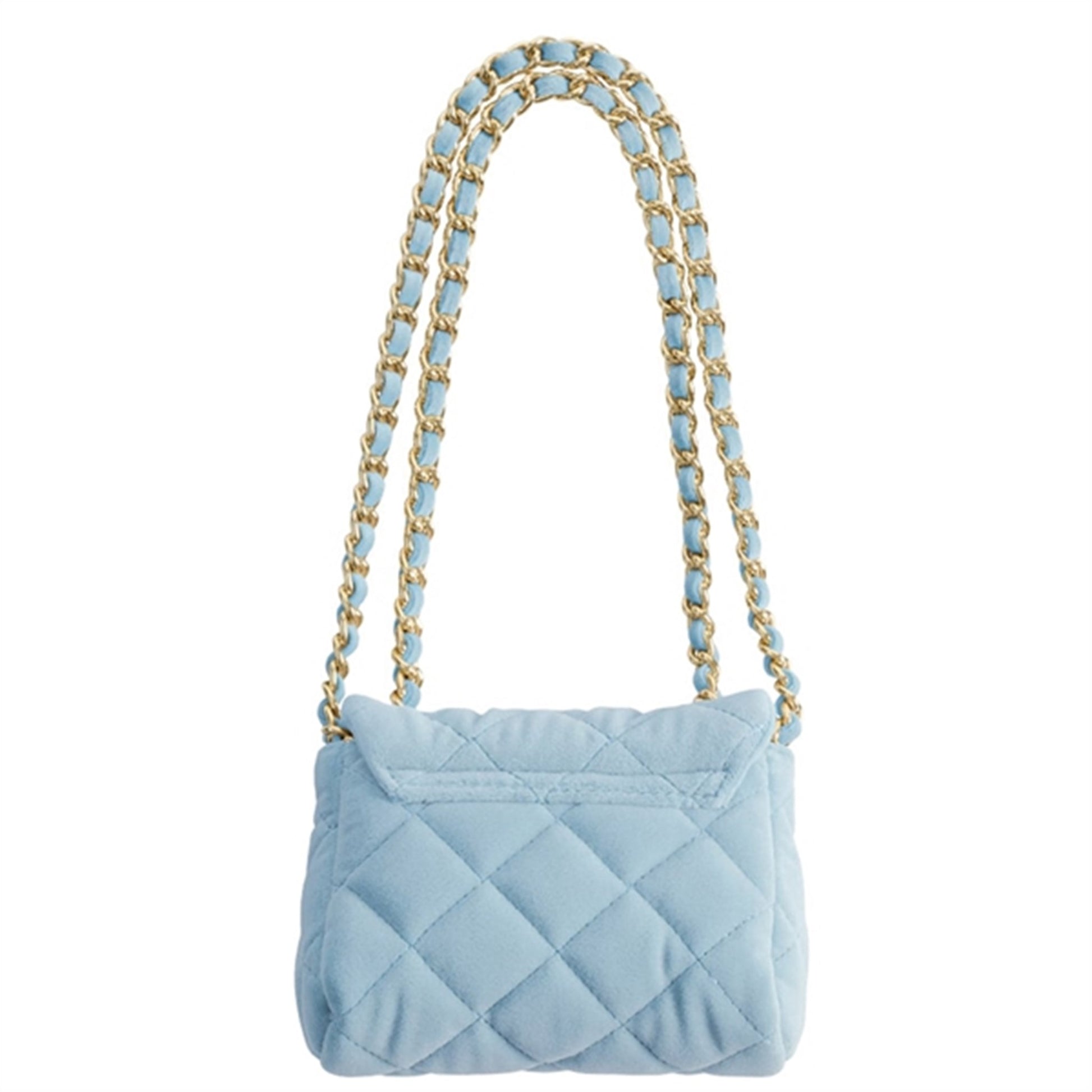 Milledeux Small Velvet Bag Light Blue