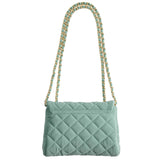 Milledeux Medium Velvet Bag Nile Blue