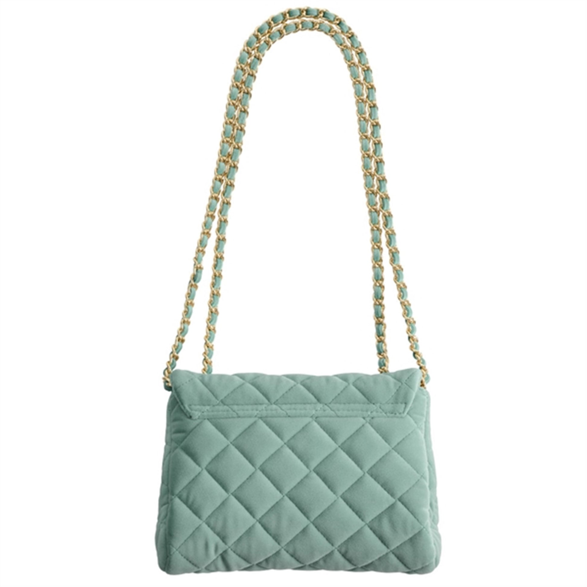 Milledeux Medium Velvet Bag Nile Blue