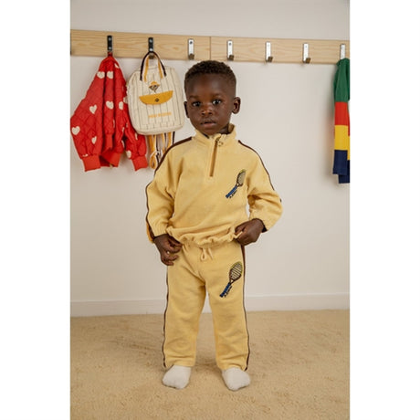 Mini Rodini Yellow Tennis Emb Terry Pants