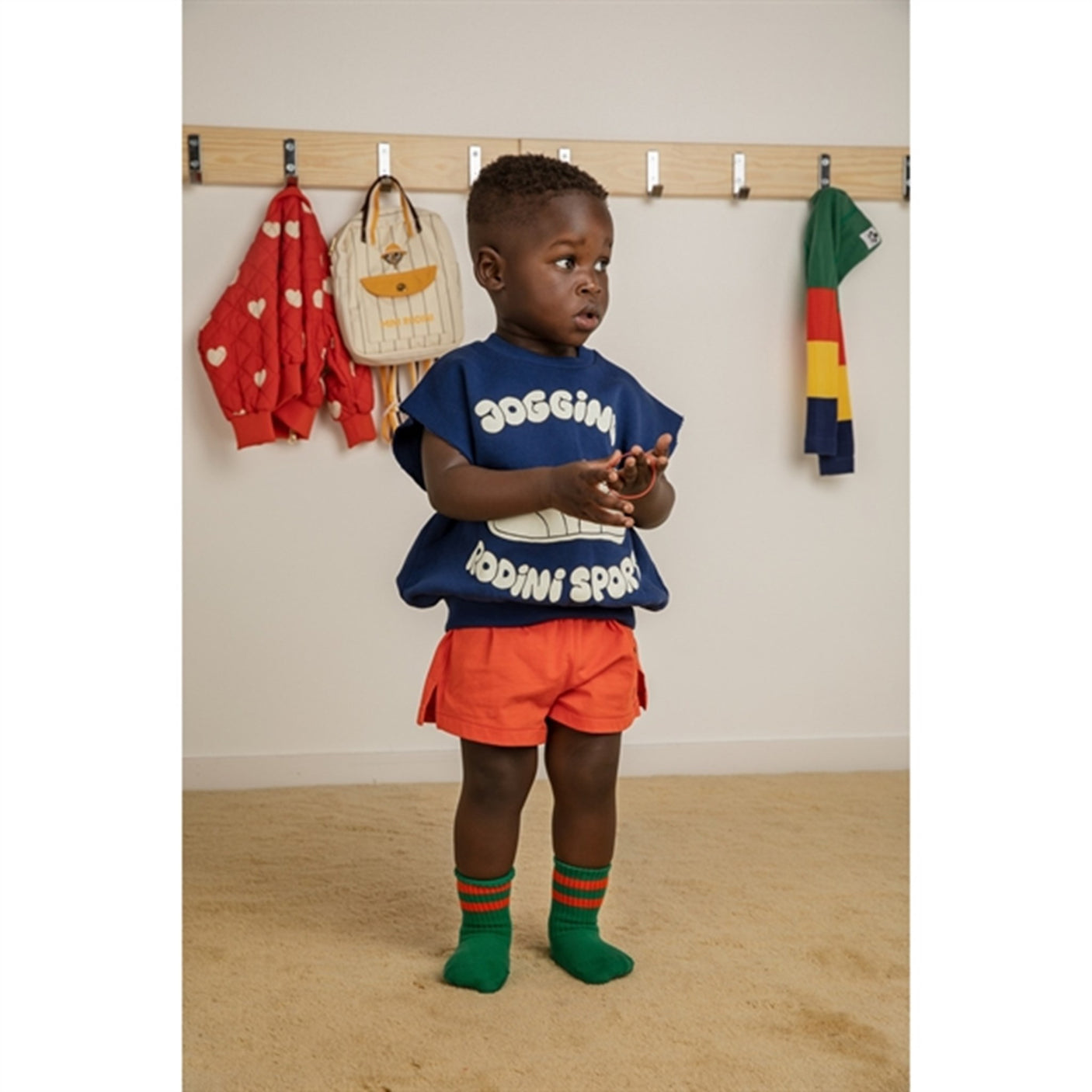 Mini Rodini Blue Jogging Sp Sweat Tank Top