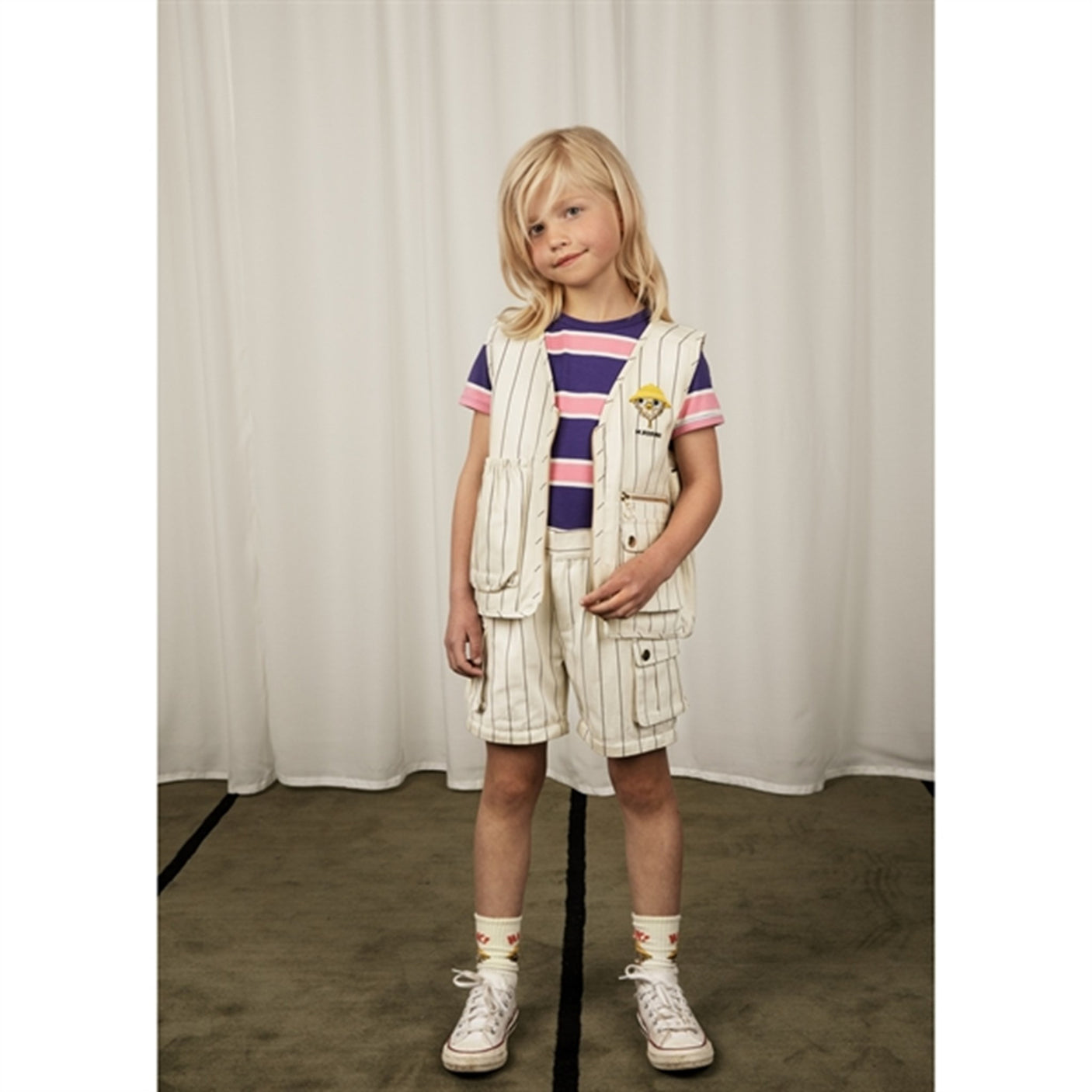Mini Rodini Purple Stripe T-shirt