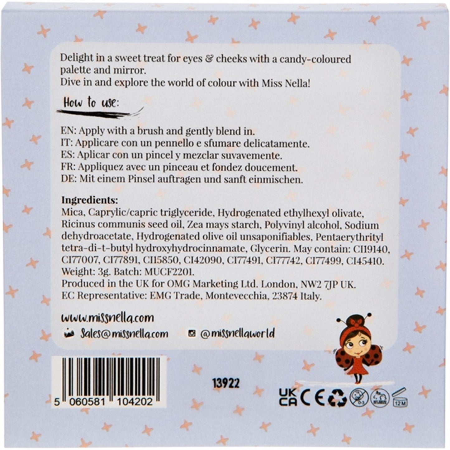 Miss Nella Eyeshadow Palette Candy Fantasy