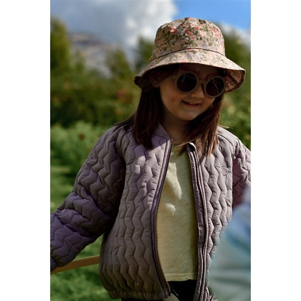 Mikk-Line Summer Bucket Hat AOP Warm Taupe