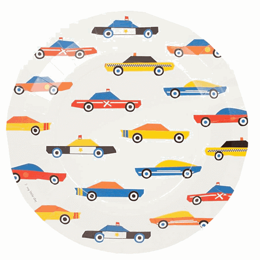 My Little Day Cars Plates 8 Pcs