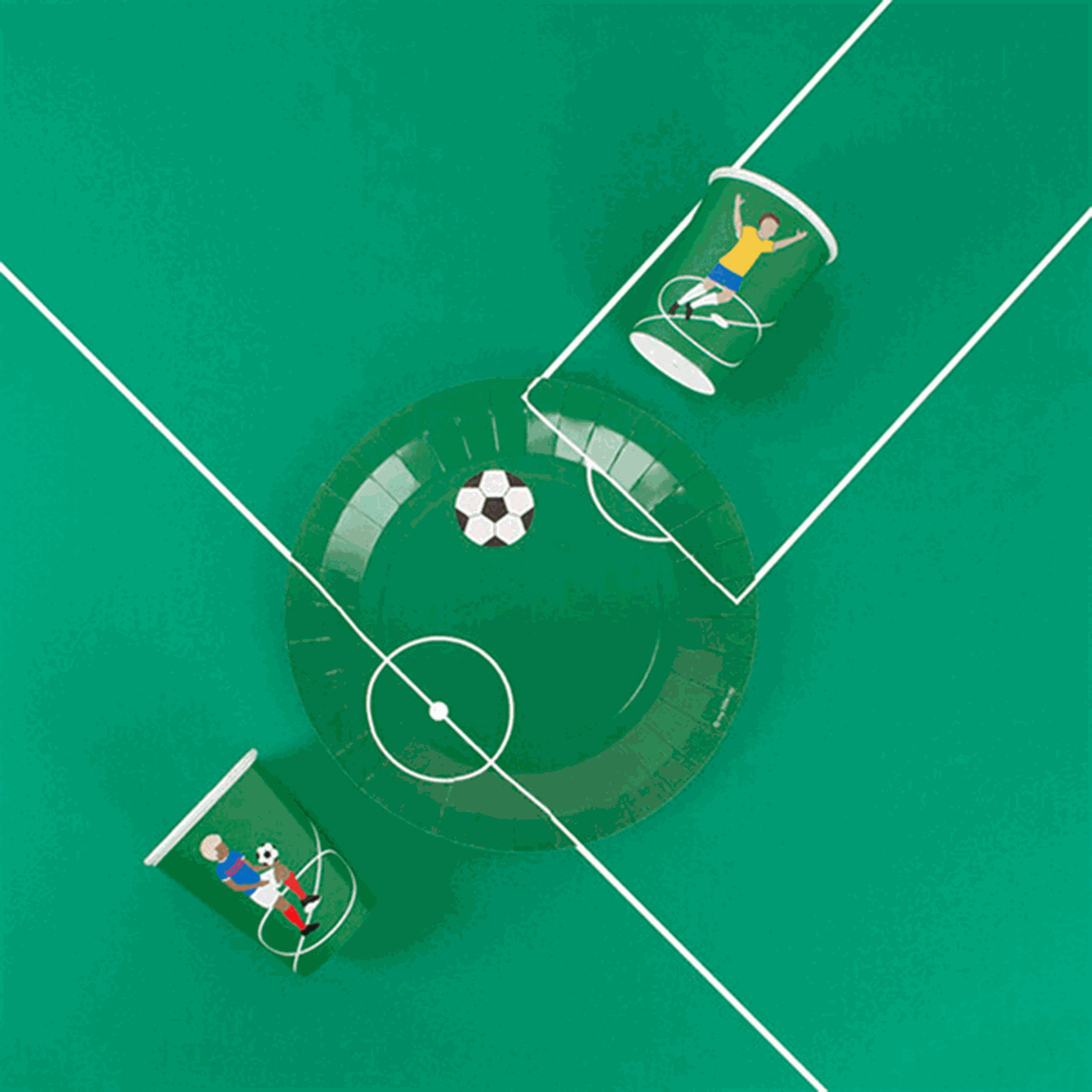 My Little Day Football Cups 8 Pcs