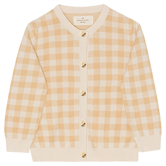 Monsieur Mini Gingham Cardigan