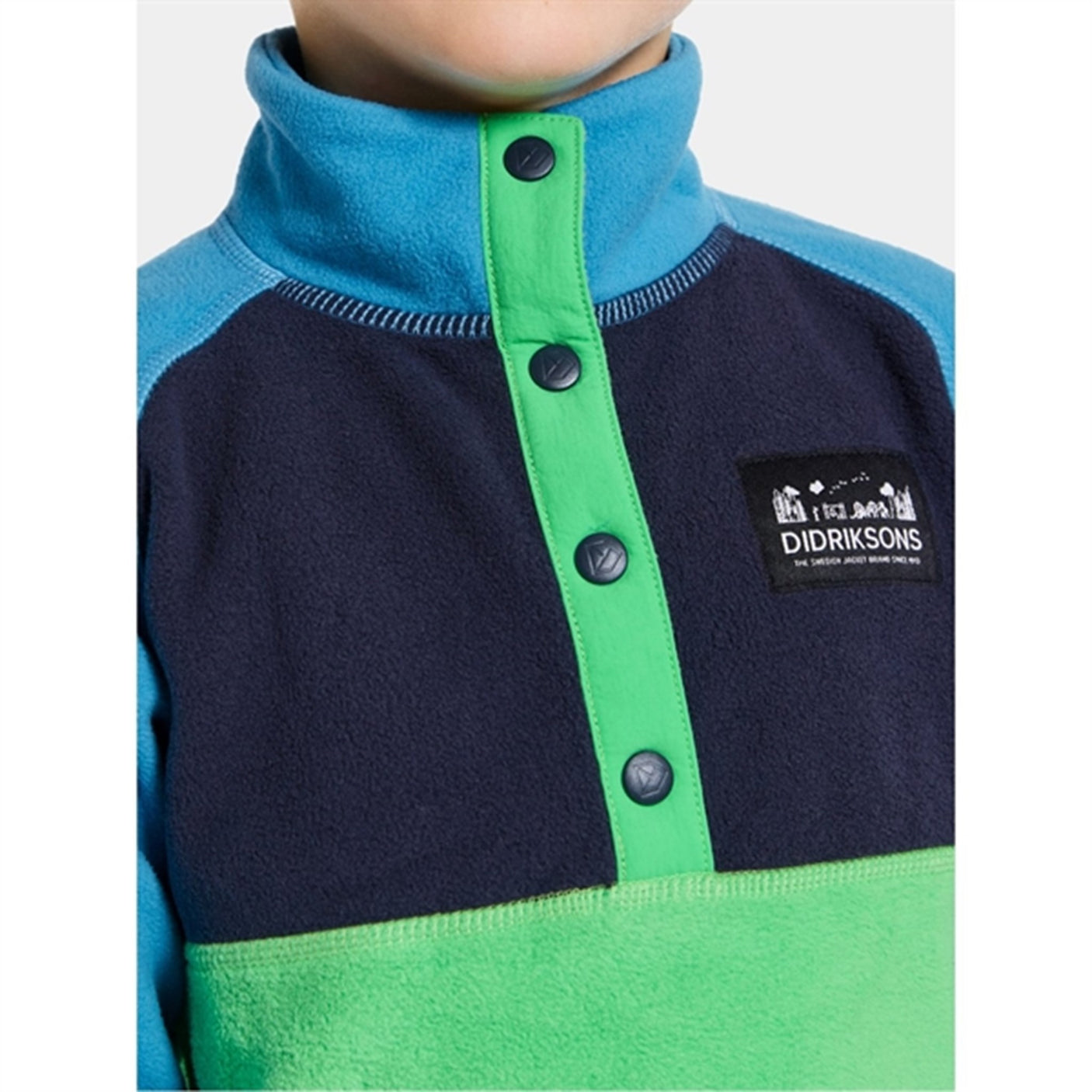 Didriksons Frog Green Monte Kids Fleece Jacket
