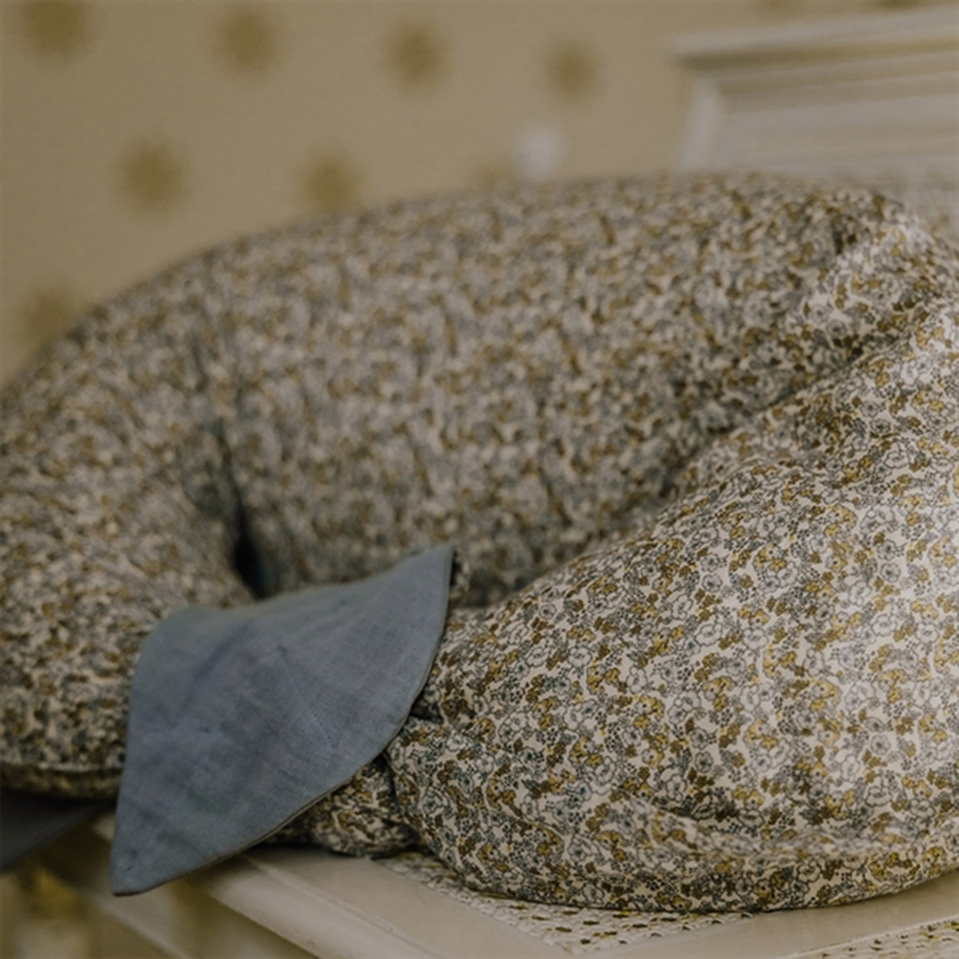 That's Mine Nursing Pillow Moon Bouquet Bleu